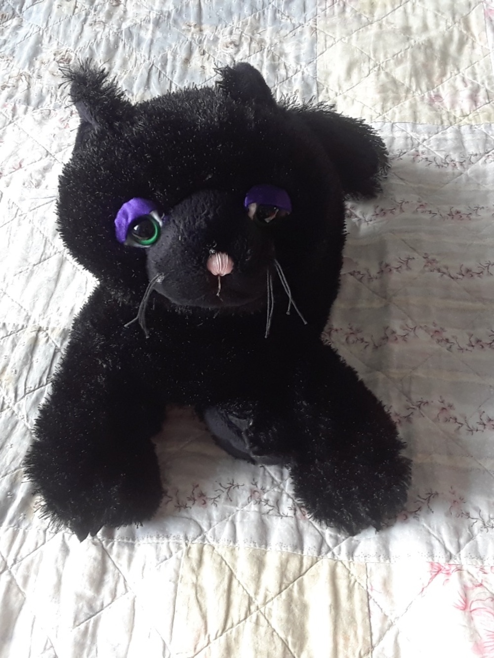 Vintage Ganz SABLE Black Cat Plush